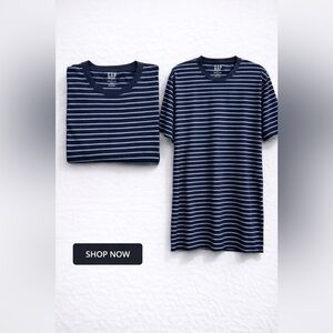 GAP Navy Striped Men's Shirt